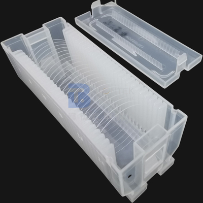150mm 200mm Gesmolten Kiezelzuurwafeltje Borosilicate met de Grond van de Vlakke of Inkepingsrand