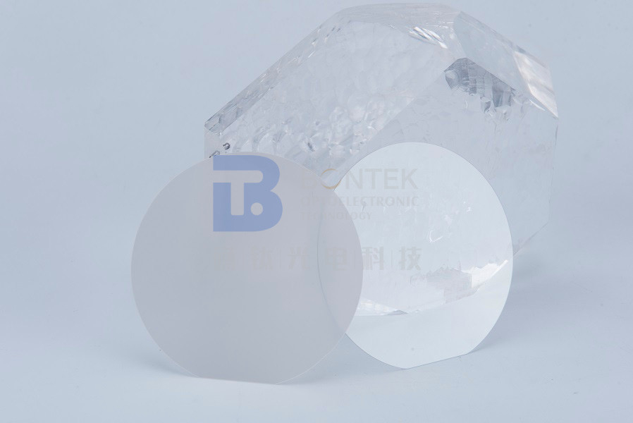 80um uiterst dunne Rechtse Enige Crystal Quartz Wafer-35.15°Y-besnoeiing Alpha Quartz