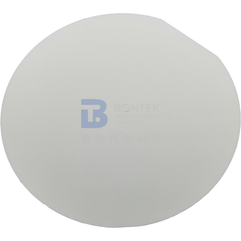 Φ100mm 0.5mm Enige die Crystal Quartz Wafer-x-Besnoeiing voor Druksensor wordt gesneden